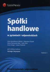 Okładka książki Spółki handlowe w pytaniach i odpowiedziach