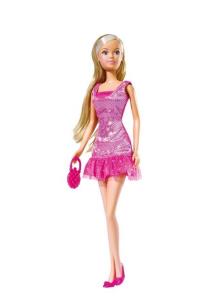 Opakowanie Steffi Lalka w błyszczącej sukience różowa