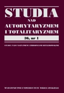 Opakowanie Studia nad autorytaryzmem i totaliryzmem 36 nr 1