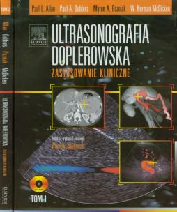 Okładka książki Ultrasonografia doplerowska Zastosowanie kliniczne tom 1-2