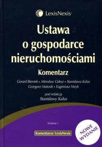 Okładka książki Ustawa o gospodarce nieruchomościami