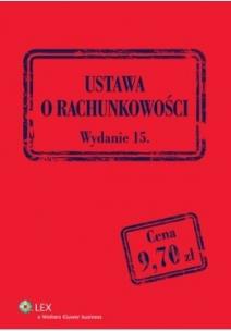 Okładka książki Ustawa o rachunkowości