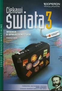 Okładka książki WOS LO 3 Ciekawi świata podr ZR w.2014 OPERON