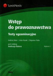 Okładka książki Wstęp do prawoznawstwa Testy egzaminacyjne