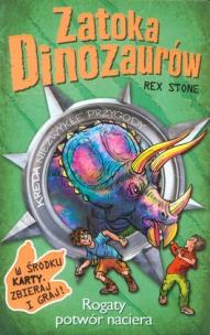 Okładka książki Zatoka Dinozaurów T.2 Rogaty potwór naciera