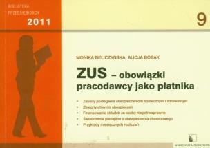Okładka książki ZUS obowiązki pracodawcy jako płatnika 2011