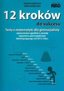 Okładka książki 12 kroków do sukcesu. Testy gimnazjum