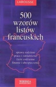 Okładka książki 500 wzorów listów francuskich