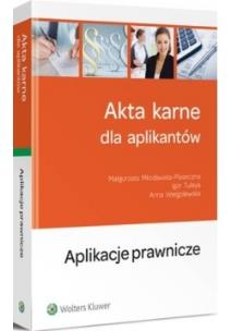 Okładka książki Akta karne dla aplikantów