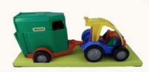 Opakowanie Auto z przyczepą na konia