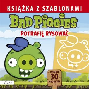 Okładka książki Bad Piggies. Książka z szablon. Potrafię rysować
