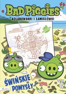 Okładka książki Bad Piggies. Świńskie pomysły. Kolorowanki