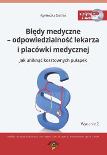 Okładka książki Błędy medyczne - odpowiedzialność prawna lekarza i placówki medycznej