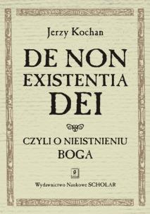 Okładka książki De non existentia Dei czyli o nieistnieniu Boga