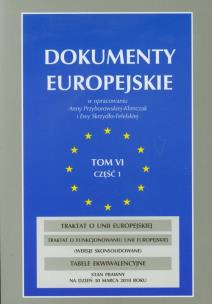 Opakowanie Dokumenty europejskie tom 6 część 1