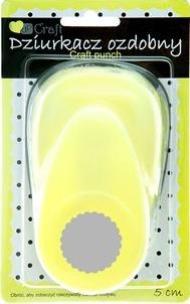 Okładka książki Dziurkacz ozdobny 5 cm (kółko z falbanką)