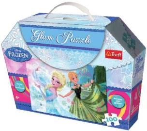 Okładka książki Glam Puzzle - Frozen TREFL