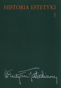 Okładka książki Historia estetyki Tom 3