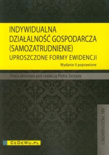 Okładka książki Indywidualna działalność gospodarcza