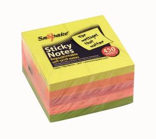 Opakowanie Karteczki Samoprzylepne 76x76 neon 450