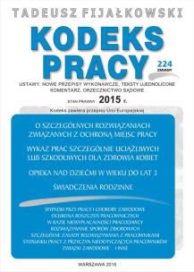 Okładka książki Kodeks Pracy 2015
