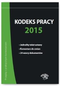 Okładka książki Kodeks pracy 2015