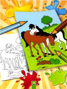 Okładka książki Kolorowanka Konie i Kucyki