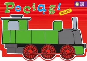 Okładka książki Kolorowanki z naklejkami - Pociągi