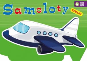 Okładka książki Kolorowanki z naklejkami - Samoloty