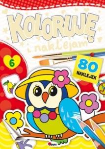 Okładka książki Koloruję i naklejam 6