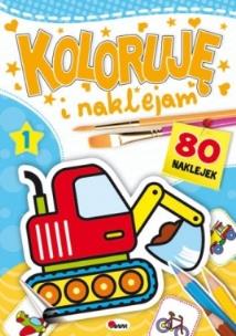 Okładka książki Koloruję i naklejam