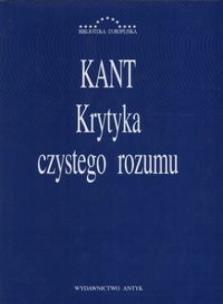 Okładka książki Krytyka czystego rozumu