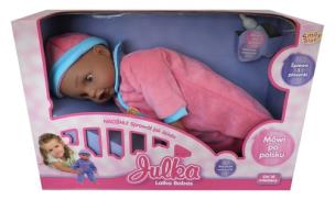 Opakowanie Lalka Julka Bobas Murzynek różowe śpioszki