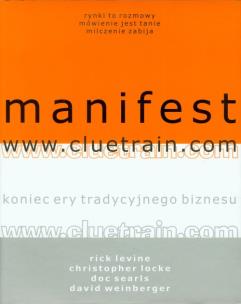 Okładka książki Manifest www.cluetrain.com