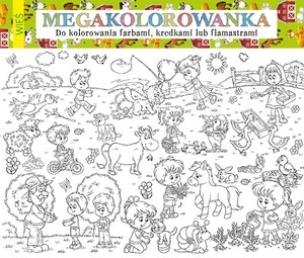 Okładka książki Megakolorowanka Wieś
