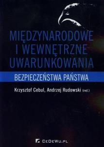 Okładka książki Międzynarodowe i wewnętrzne uwarunkowania bezp.