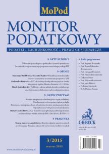 Opakowanie Monitor Podatkowy 2015/03