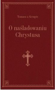 Okładka książki O naśladowaniu Chrystusa - bordo
