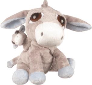 Okładka książki Osiołki tata i dziecko niebieskie 23 cm SUKI