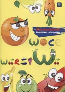 Okładka książki Owoce i warzywa Kolorowanki, naklejanki, rymowanki