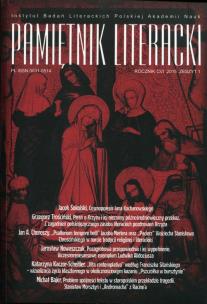 Opakowanie Pamiętnik Literacki 1/2015