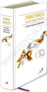 Okładka książki PISMO SWIETE BIBLIA DLA RODZINY NA SLUB OT-SWPA