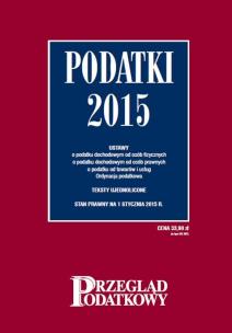 Okładka książki Podatki 2015
