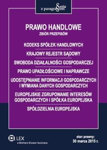 Okładka książki Prawo handlowe Zbiór przepisów