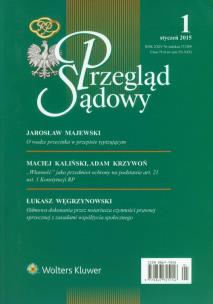 Opakowanie Przegląd Sądowy 01/2015