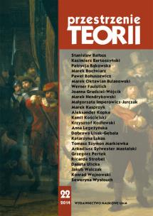 Okładka książki Przestrzenie Teorii 22/2014