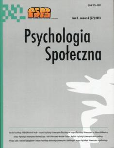 Opakowanie Psychologia Społeczna  8(27) 2013