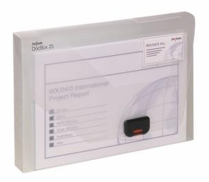 Opakowanie Pudełko na Dokumenty A4/25mm Przezroczyste