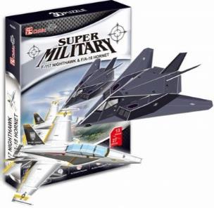 Okładka książki PUZZLE 3D F-117 NIGHTAWK BPZ-CUBIC FUN
