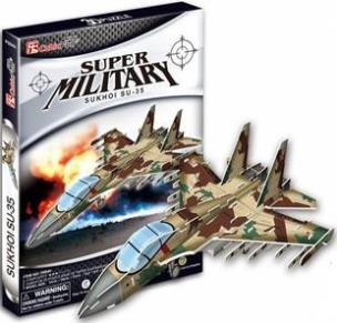 Okładka książki Puzzle 3D Sukhoi SU-35